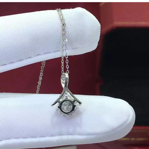 925Silver Necklaces Pendant Elegant Cubic Zirconia - Picture 3 of 3